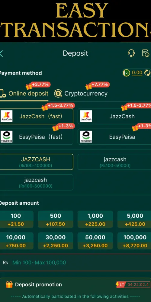 eq688 deposit
